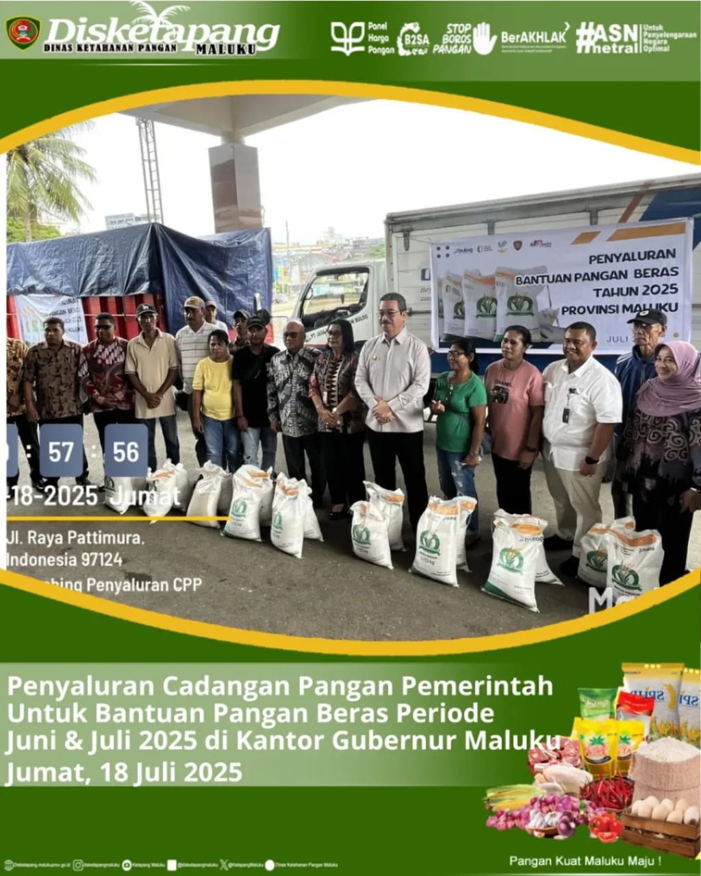 Penyaluran Cadangan Pangan Pemerintah Untuk Bantuan Pangan Beras periode Juni & Juli 2025