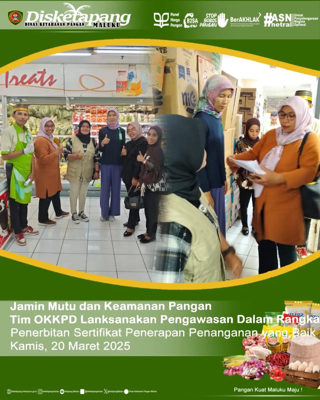 Kegiatan Audit/Penilaian Lapang terhadap PT. Matahari Putra Prima Tbk. (Foodmart Amplas)